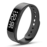 findtime Schrittzähler Uhr Damen Armbanduhr Digital Schrittzähler ohne app und Handy Schrittzähler Armband Digitaluhr Damen Sportuhren mit Messung des Schrittes, Kalorienverbrauchs und der Distanz