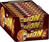 NESTLÉ LION Choco, Knusper-Schokoriegel mit Karamell-Füllung & Crispy Waffel, 24er Pack (24 x 42g)
