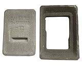 Kaminschieber Modell A Beton Reinigungsklappe Schornstein Kamin & Ofenversiegelung Schornsteinschieber Kaminreinigungsklappe Drosselschieber Rauchzugregulierung