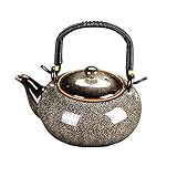 DITUDO Whistling Kettle Teekessel 700ML Große Kapazität Teekanne Keramik Kaffeekanne mit Griff Tee Set Haushalt Teemaschine Lose Blatt Teekanne Teekessel Teekanne Tee Set (Color : Giallo)