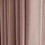 Dsnyu Gardine Wohnzimer, Vorhänge Wohnzimmer Retro Rose Volltonfarbe Chenille Curtain für Schlafzimmer 2er Set 107x229cm BxH