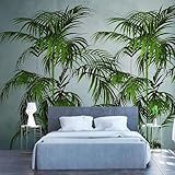 Grüne Pflanzenblätter 3D Tapete Poster Restaurant Schlafzimmer Wohnzimmer Sofa TV Dekorative Wand-200cm×140cm