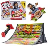 Tech Deck - Shred n' Blast Sk8Board mit aufziehbarem Skater und Rampe für gigantische Sprünge, bis zu 180cm hoch oder weit, für drinnen und draußen, empfohlen