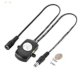 3 Stück Mini Bewegungsmelder DC 5-24V 2A, PIR-Bewegungsmelder, Schalter Belegungssensor, Präsenzmelder-Schalter für Küchenschrank, DIY-LED-Beleuchtung(Schwarz)