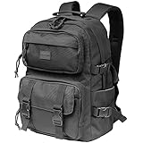 Oreunik schulrucksack damen herren, Lightweight rucksack schule mädchen teenager, Causal reiserucksack 15 Zoll Laptop Rucksack, Wasserabweisend College Daypack jungen Men Women (Schwarz)