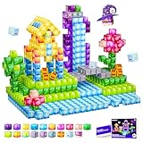 Magnetische Bausteine Minen-Magnetwelt, Edelstein-Abenteuer-Edition, magnetische Fliesen, Bausteine für Jungen und Mädchen, Spielzeug im Alter von 3–5, 4–8, 5–7 Jahren, sensorisches Geschenk für