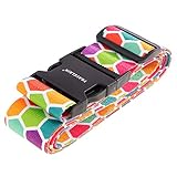 Gepäckgurt, verstellbar, Koffergurt, Reiseverpackung, Gepäckgurt #1, Wabenmuster