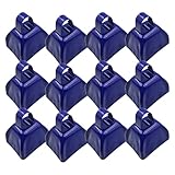 Solinder Rasseln 12 Pack Rasseln 3 Zoll Metall Rassel Geräuschproduzenten Kleine Kuhglocke für Sportveranstaltungen Fußballspiele Jubel Lärm Hochzeiten Mini Kuhglocken DIY N