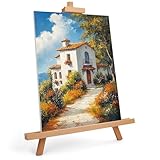 Belle Vous Tischstaffelei Verstellbar aus Holz A-Form - 83cm Buchenholz Staffelei Dreifuß Holzstaffelei, Tisch Staffelei Holzständer Stativ zum Zeichnen, Malen, Fotos Aufstellen, Kunst