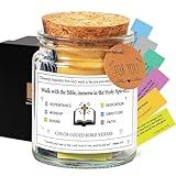 Bibelversen in einem Glas, Bibelvers-Glas, Koranvers, 'Read Me When Bible Verses Jar, Scripture Prayer Cards Hope Jar, Bible Study Church Christian Gifts for Women Men Mom Dad Friend