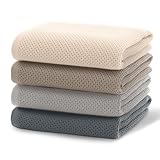 AMFUN 4PCS Geschirrtücher Baumwolle, 65x45 cm Küchenhandtücher, Geschirrtücher Waffelstruktur Handtücher Küche, Küchentücher Saugstarke und Strapazierfähige (Mehrfarbig)