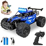 ferngesteuertes Auto, 1:16 RC Auto mit LED Licht, Fernbedienung Offroad Spielzeugauto, Rc Car Kinder, All Terrain RC Car, Hochgeschwindigkeit RC Buggy Truck, Fernsteuerung Rennenauto für ab 6 Jahre