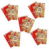 EXCEART 80 Stk Mini Roter Umschlag Taschen Für Die Hochzeit Brautgeschenk Dekorationen Klebeband Kartenumschläge Kleine Karten Mit Umschlägen Eid Mubarak Umschläge Spender Party Papier
