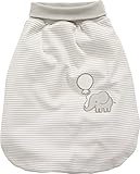Schnizler Baby Schlafsack, Strampelsack Elefant mit elastischem Umschlagbund, Beige (Natur 2), One size