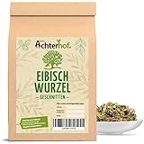 Eibischwurzel 250g I Eibischwurzel getrocknet und geschnitten I ideal für Eibischwurzel-Tee I süßer Geschmack I naturrein I Kräutertee lose I vom Achterhof