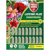 PROTECT GARDEN Lizetan Plus Combistäbchen, Langzeit-Schädlingsfrei und Premium-Dünger in Einem, 20 Stück