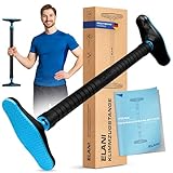 ELANI – sichere Klimmzugstange bis 300 kg für Türrahmen ohne Bohren mit innovativer Gewindesperre – Tür Klimmzugstange 70-90 cm Pull Up Bar - auch als Reckstange Indoor oder Pullup Bar Door