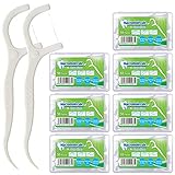 Zahnseide Stick (350 Stück), mit Tragbarem Reiseetui und Zahnstocher, für Zahnreinigung Zwischenräume, Zahnpflege, Dental Floss