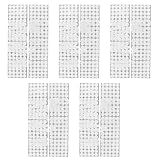 500 Paar weiße Klettbänder mit Punkten, wiederverwendbar, selbstklebend, für Handarbeit, Basteln, Nähen, Haushalt, Schule, Büro