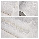 Tapete,Tapeten,Selbstklebende Tapete Weiß, Blau, Beige, Rosa Tiefe Geprägte Textur Fest Farbe Tapete for Schlafzimmer Wohnzimmer moderne einfache Wand-Papier Wohnkultur ( Color : 201 White , Size : 9m