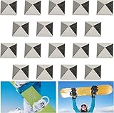 GIONAR 18 Stück Snowboard Stomp Pad - Snowboard Anti-Rutsch-Pad - Selbstklebendes Ski Snowboard Stomp Pad Bietet Zusätzlichen Griff beim Snowboarden für Herren Damen