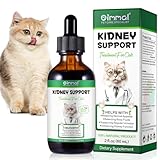 Nierenunterstützung für Katzen - Unterstützung des regelmäßigen Urinierens Verbesserung der Nierenfunktion Natürliche Nierenunterstützung für Katzen Flüssige Tropfen 60ml