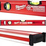 Milwaukee 4932459090 Redstick Slim Level, 40 cm, Rot/Schwarz