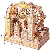 ROKR 3D Puzzle Holz Erwachsene Marble Travel London Modellbausätze,DIY holzmodelle bausätze, Heimdekoration, Geburtstagsgeschenke für Erwachsene und Kinder