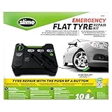Slime 50129 Flat Tyre Puncture Repair, Emergency Kit, Includes Sealant and Tyre Inflator Pump, Suitable for Cars and Other Highway Vehicles, 10 min fix