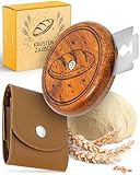 KRUSTENZAUBER Teigmesser für Brot mit Holzgriff inkl. 5 Klingen –UFO Bäckermesser für perfekte Kruste & kreative Brotmuster– Brot Einschneidemesser Sauerteig Hobbybäcker