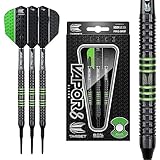 Target Darts Vapor 8 Black 80% Tungsten Soft Tip Darts Set, Grün 18G | Pixel Tip Darts, Professionelles Dart Zubehör, Elektronisches Soft Tip Dart Set