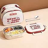 FSADYANG Brotdose mit Fächern, Bento Box Erwachsene, Brotdosen, 1000 Ml Bento-Box aus Edelstahl, Vielseitiger Tragbarer Lunchbox-Behälter mit 3 Fächern, Mit Utensilienset und Thermostasche