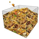 Quadratischer Gitter-Komposteimer für den Garten zum Stapeln von Blättern und Gartenabfällen