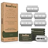 Rasierklingen - 100 Pack | Schwedische Stahl-Ersatz- Sicherheits-Rasierklingen | 18 bis 24 Monate Vorrat | Bambaw