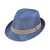Schal Baby Winter Sonnenhut für, und Mädchen, Sommerhut mit Schleife, geflochtener Hut, Strandhut, Sonnenhut Winter Hat Kids (Blue, One Size)