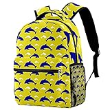 Laptop-Rucksack mit niedlichem Katzen-Einhorn-Motiv, für Reisen, für Kinder, Schulrucksack mit verstellbarem Riemen