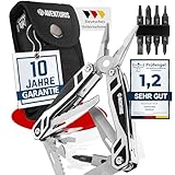 AVENTURIS® Multitool-Werkzeug-Edelstahl mit 21 Funktionen. Ein Multifunktionswerkzeug DAS gadgets für männer, Multitool mit klappmesser, Zange und Schraubendreher, Multifunktionstool