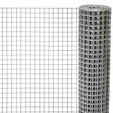 Windhager Drahtgitter verzinkt, Volierendraht für Hasen, Meerschweinchen oder Hühner, Maschendraht, Maschenweite 12,7 mm, 5 x 0,5 m x 1,05 mm, 74572