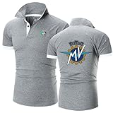 Arbeits T-Shirt Herren M.V, Sommer Freizeit Kurzärmliges Po.lo-Shirt, Golf Sports Outdoorshirts Laufshirt Streetwear, Poloshirt(Gray_5XL)