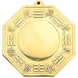DEARMAMY Kupfer Bagua Spiegel Feng Shui Deko Wandobjekt Konvexer Acht Diagramme Spiegel Exorzismus Symbol für Haus Schutz und Atmosphäre