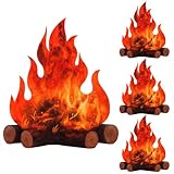 Künstliches Feuer, Deko Kamin, Künstliches Kaminfeuer, Künstlicher Kamin, Deko Kaminfeuer, Fake Feuer, 30 x 30 cm