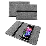 Sleeve Hülle aus Filz - kompatibel mit Tabwee T60 Pro 13,4 Zoll - Schutz für Dein Gaming Tablet - Schutzhülle Nachhaltig, Tasche leicht & funktional für den Alltag, Farbe:Grau