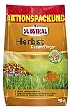 Substral Herbst Rasendünger, kaliumreicher Spezial-Rasendünger mit lang anhaltender Wirkung für 250 m², 6,25 kg Sack, Grün