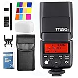 Godox TT350S 2,4 G HSS 1/8000s TTL II GN36 Blitz-Blitzlichtkamera Kompatibel für Sony A7R A7S A7RII A7S A7RII A6300 A6000 DSLR-Kamera