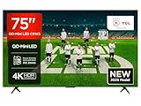 TCL 75C61KS QLED Mini LED Fernseher 75 Zoll, 4K HDR Premium, Dolby Vision & Atmos, Onkyo 2.1 Sound, Smart TV mit Google TV, Game Master, HDMI 2.1, AirPlay 2, Google Assistant & Alexa