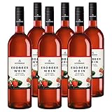 KATLENBURGER - Erdbeerwein | Hochwertiger Fruchtwein aus echten Erdbeeren ohne Aroma/Farbstoffe. Süßer und fruchtiger Wein für Sommerabende wie für feierliche Anlässe. Inhalt: 6x 750ml und 8,5% vol.