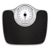 ADE Personenwaage analog bis 150 kg | mechanische Körperwaage mit großer rutschfester Wiegefläche | extra große Vollsichtskala