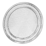 CRILSTYLEO 2St Pizza-Netz pizza backblech pizzabackbleche Pizzastein pizzaöfen Pizza Grillplatte Pizzateller aus Mesh kreatives Pizzablech Ofen Pizzapfanne Pizza-Bildschirm Aluminium Silver