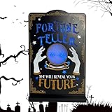 Beleuchtetes Holzschild, beleuchtete Halloween-Dekorationen, gotische Tischdekoration aus Holz, Mehrzweck-Dekoration für Zuhause, batteriebetriebenes Handwerk für , Wohnzimmer