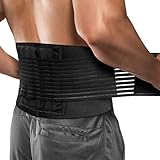 ACWOO Rückenbandage Rückenstützgürtel für Herren und Damen, Atmungsaktive Rückengurt,Rückenstütze für Sport Rückenbandage entlastet Rücken, Anti-Schweiß Lendenwirbel Gürtel Rückenstützgürtel(L)